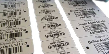 Etiquetas para inventario de activos fijos