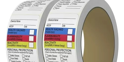 Etiquetas a color para inventarios